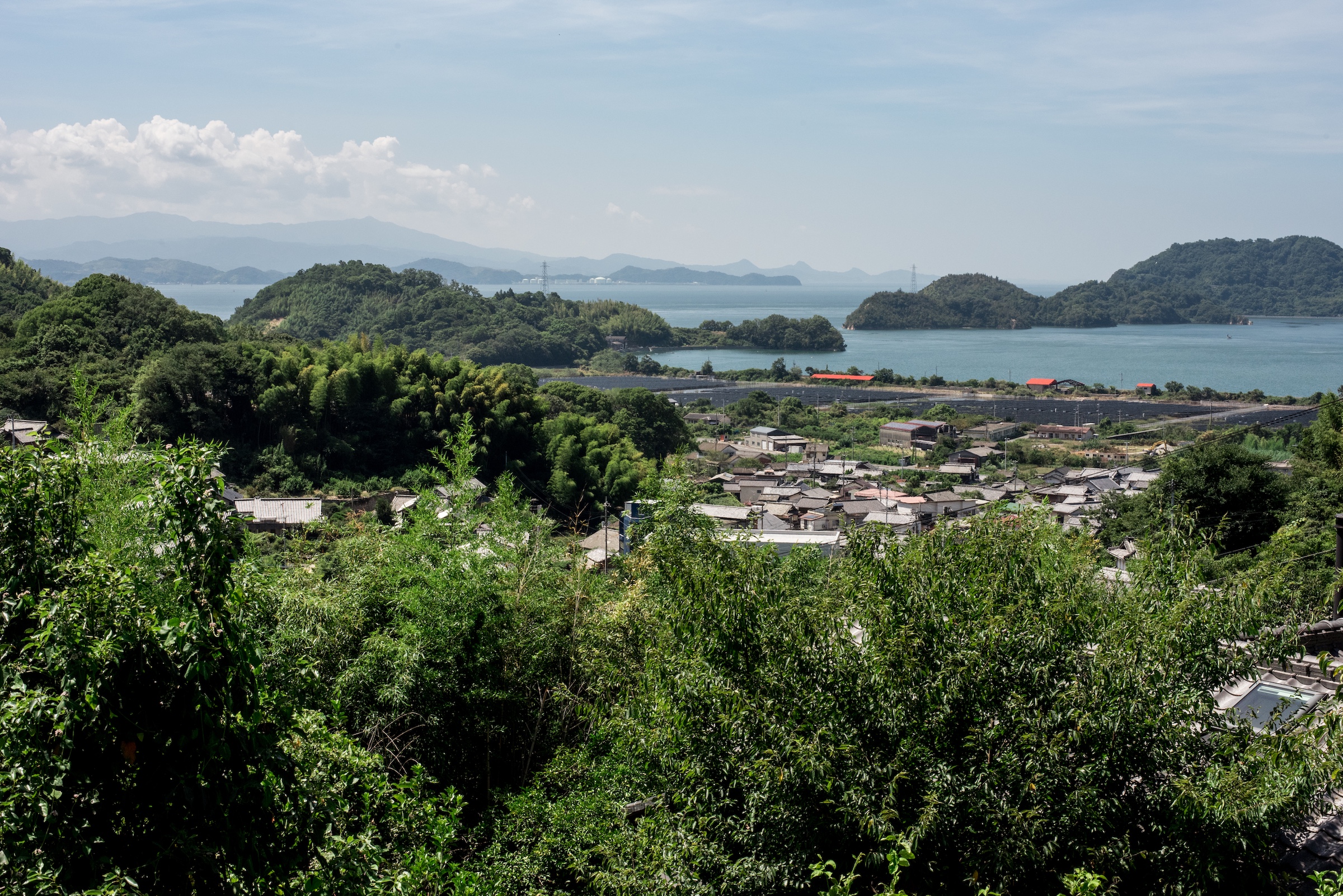 view over Munakata on Omishima island