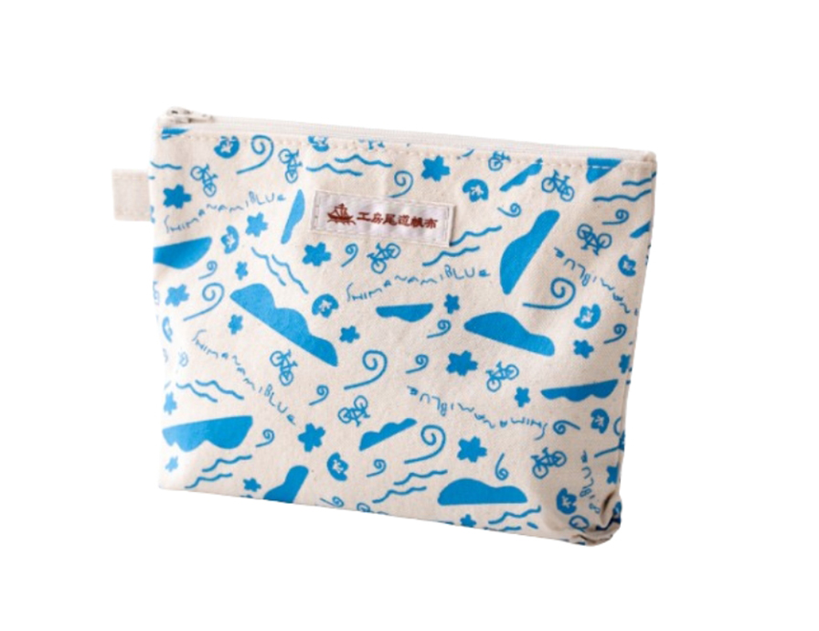 Shimanami blue pouch (Natural)