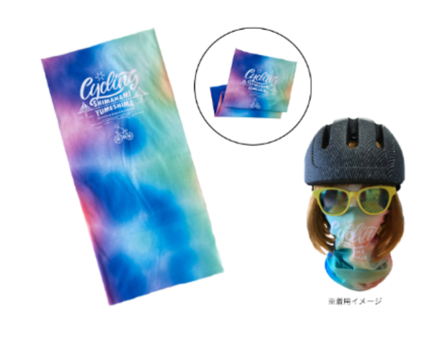 Shimanami blue neck gaiter (festival)